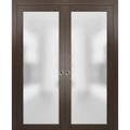 Sartodoors Double French Interior Door, 72" x 80", White PLANUM2102DP-CA-4896